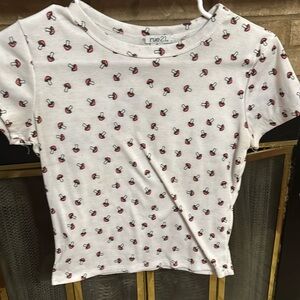 Cute mushroom tank top T-shirt